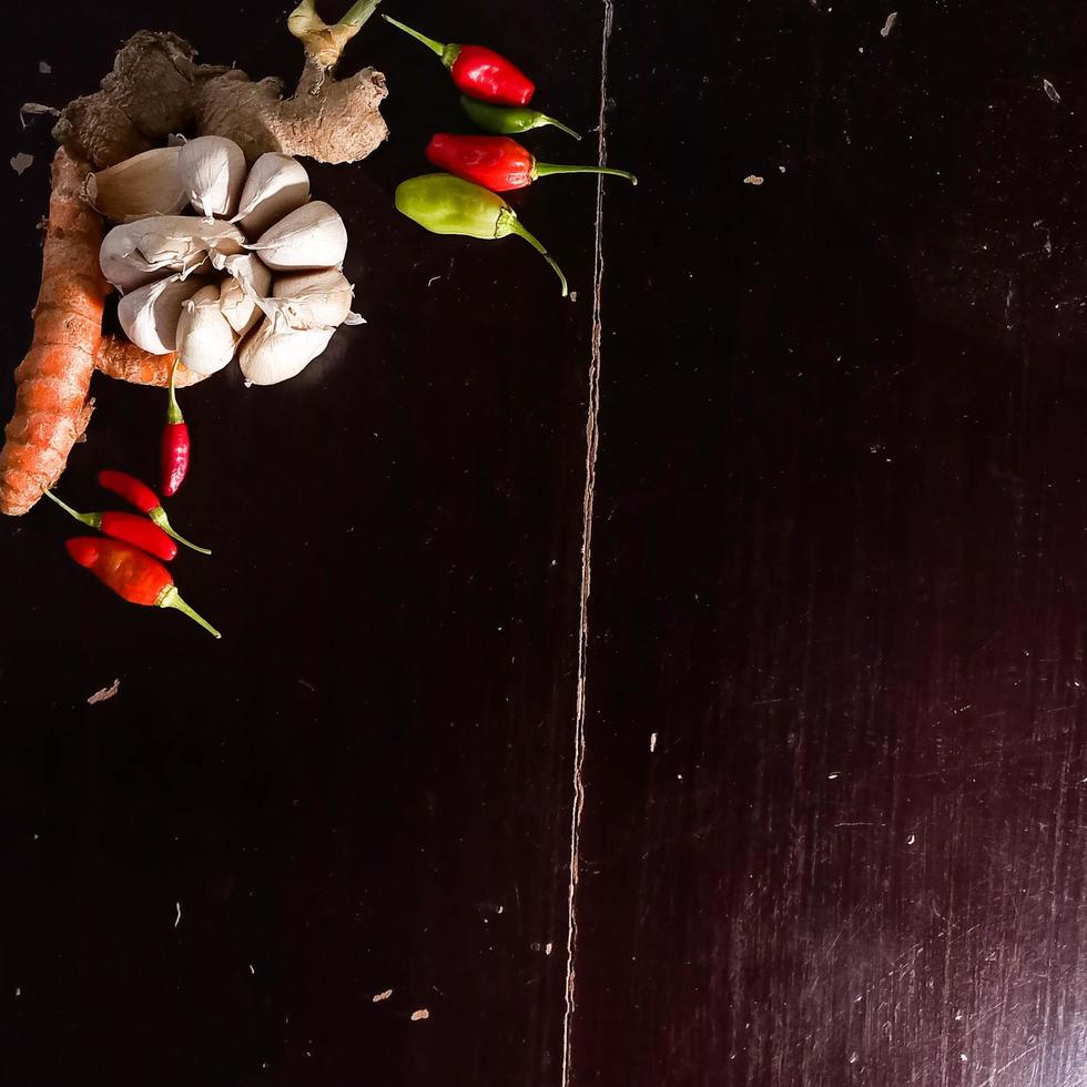 ingredienser mat fotoprodukt med flatlay bakgrund foto