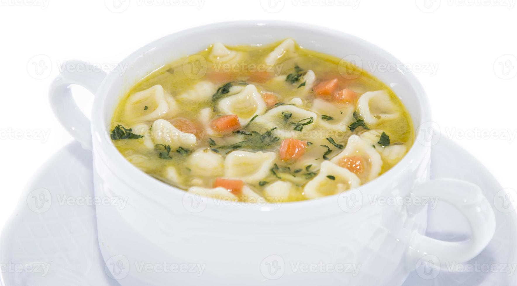 del soppa isolerad på vitt foto