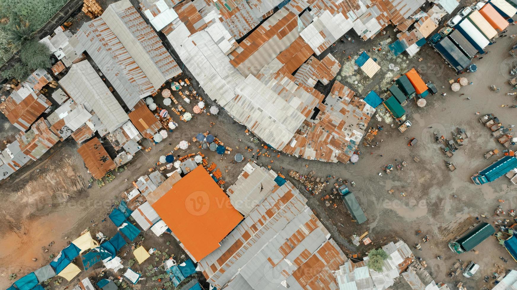 Flygfoto över industriområdet i dar es salaam foto