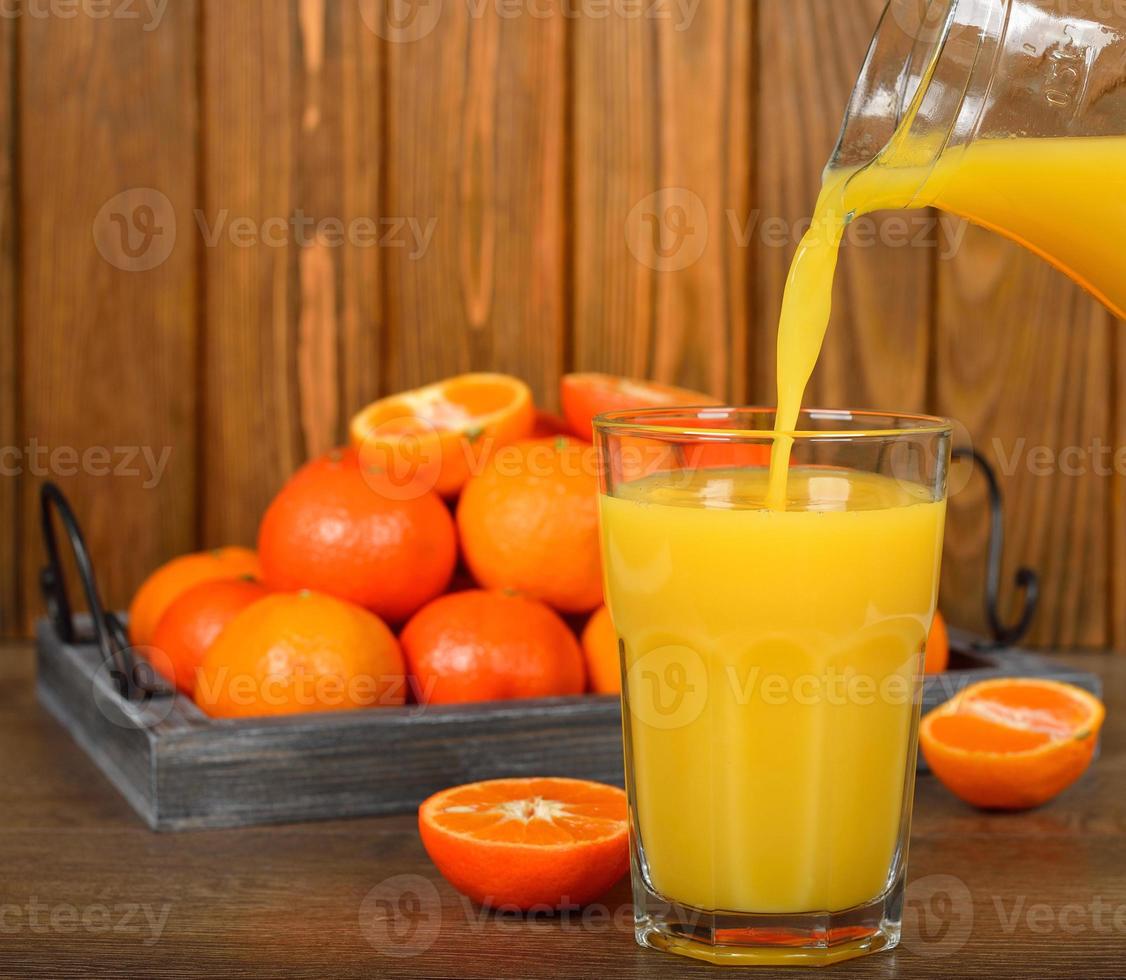 mandarin juice foto