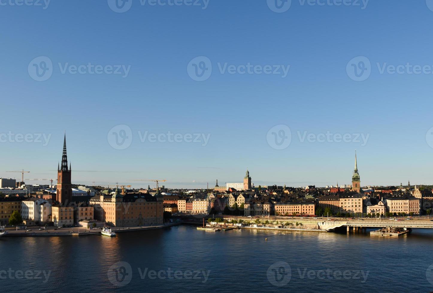 panoramautsikt över stockholm sverige foto