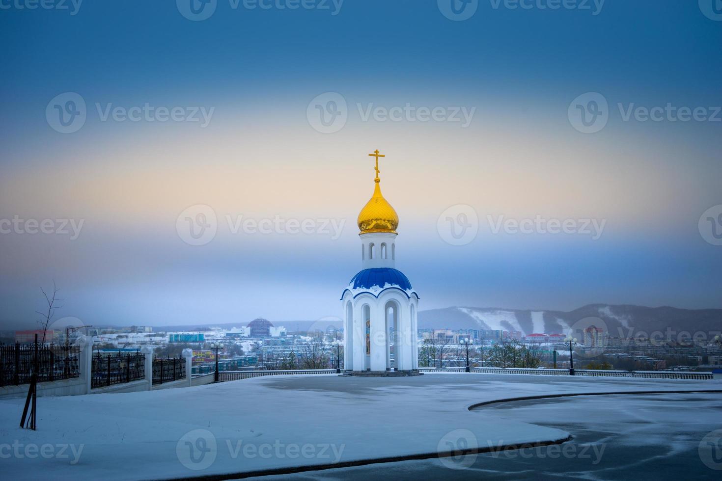 kapell i kyrkan av den heliga livgivande treenigheten. petropavlovsk-kamtjatskij foto