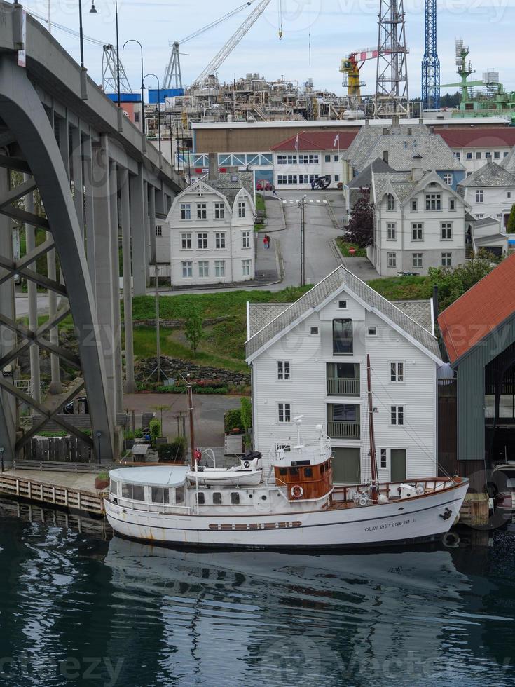 staden haugesund i norge foto