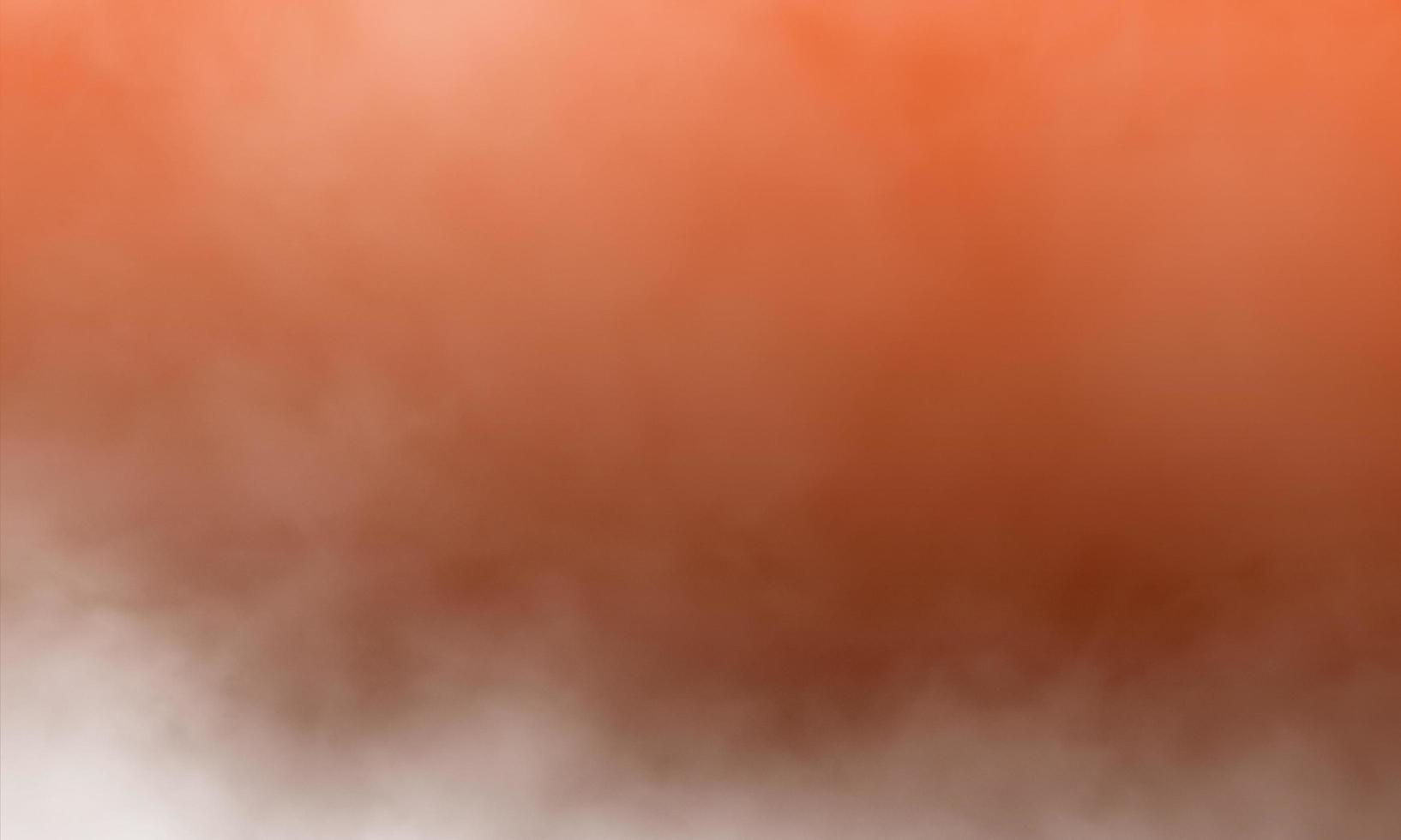 orange dimma eller rök färg isolerad bakgrund för effekt. foto