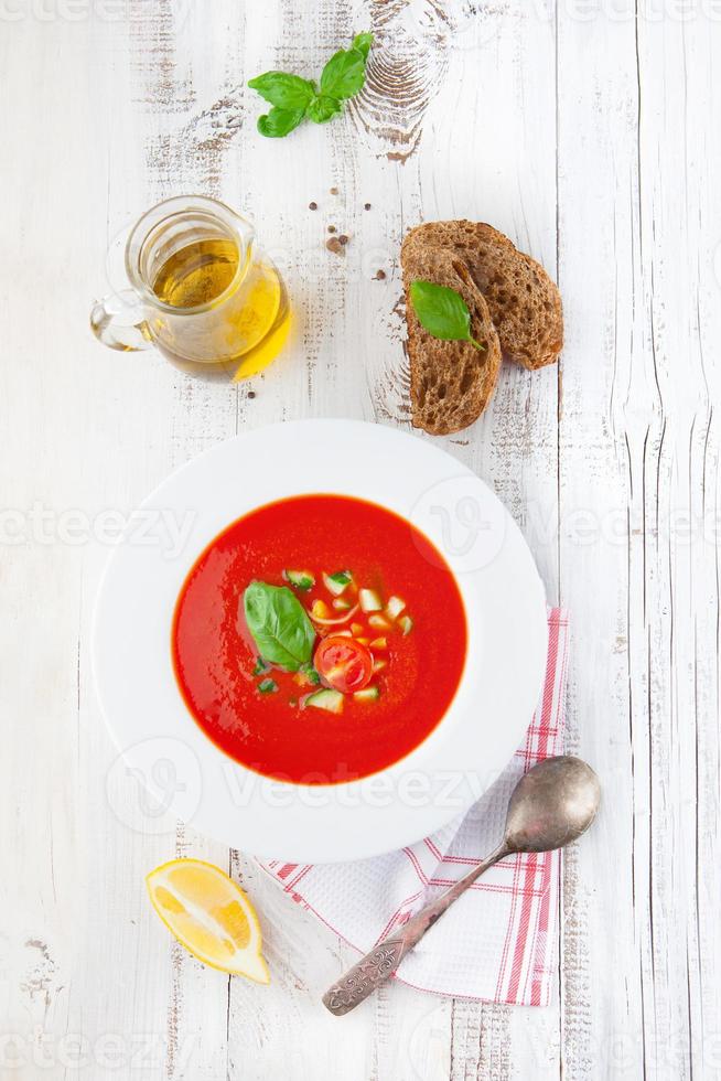 tomat gazpacho soppa foto