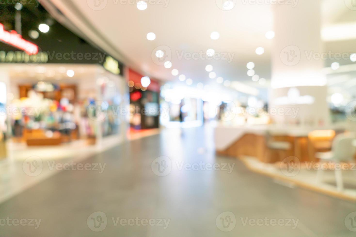abstrakt oskärpa och oskärpa lyxiga köpcentrum och butik för bakgrund foto