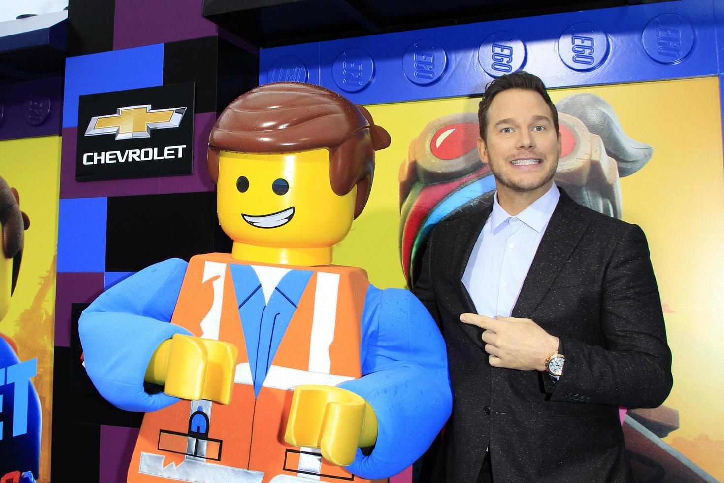 los angeles - 2 feb chris pratt på lego film 2 andra delen premiär på byteatern den 2 februari 2019 i Westwood, ca. foto