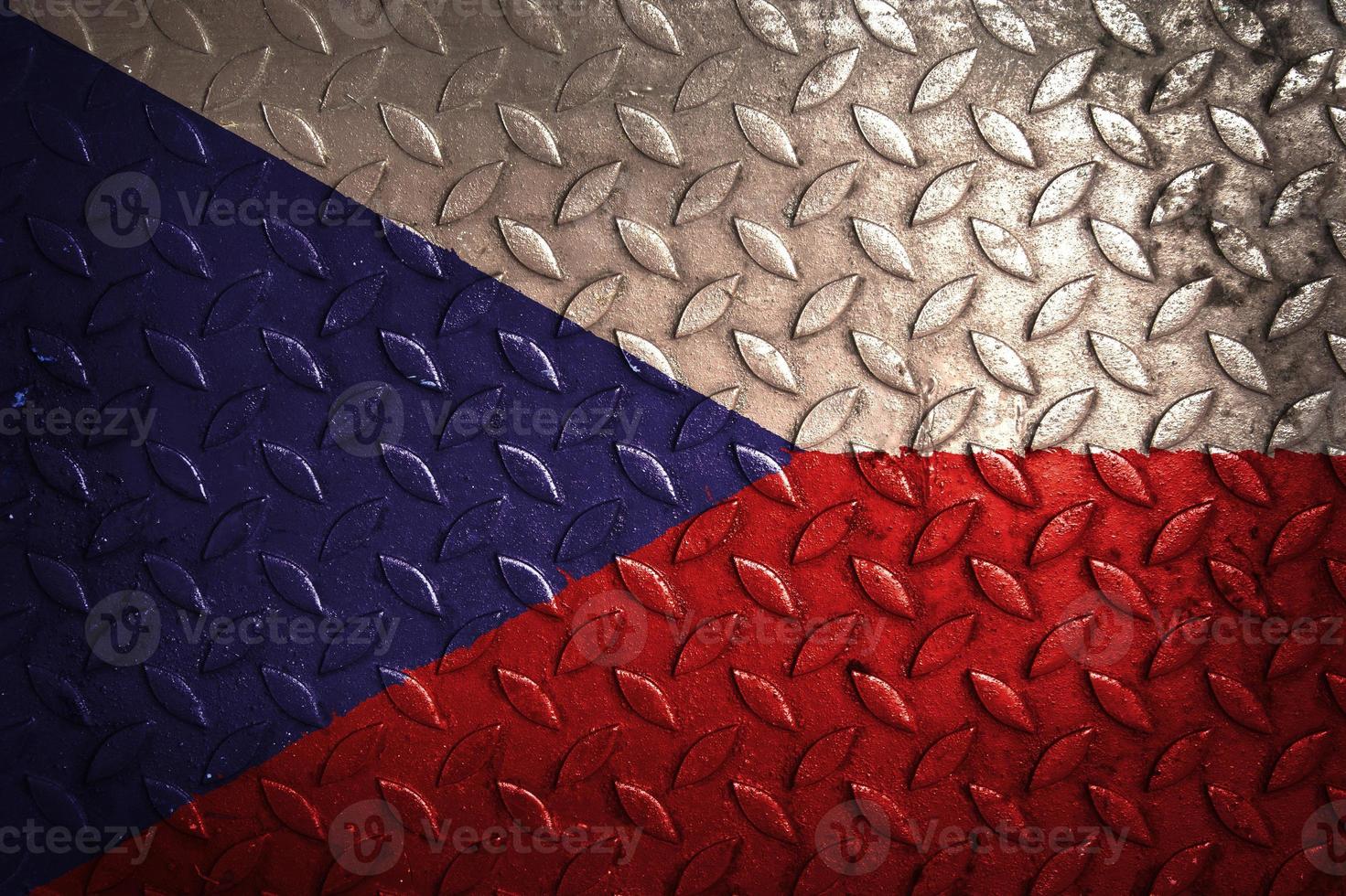 tjeckisk flagga metall textur statistik foto