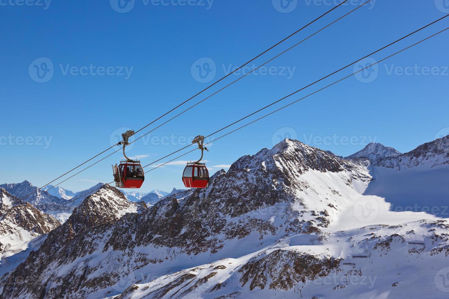 bergen skidort - Innsbruck Österrike foto