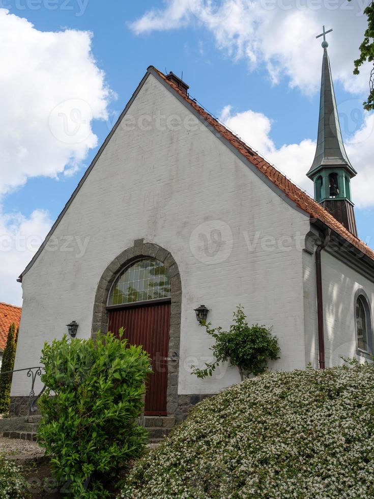 maasholm vid floden schlei i tyskland foto