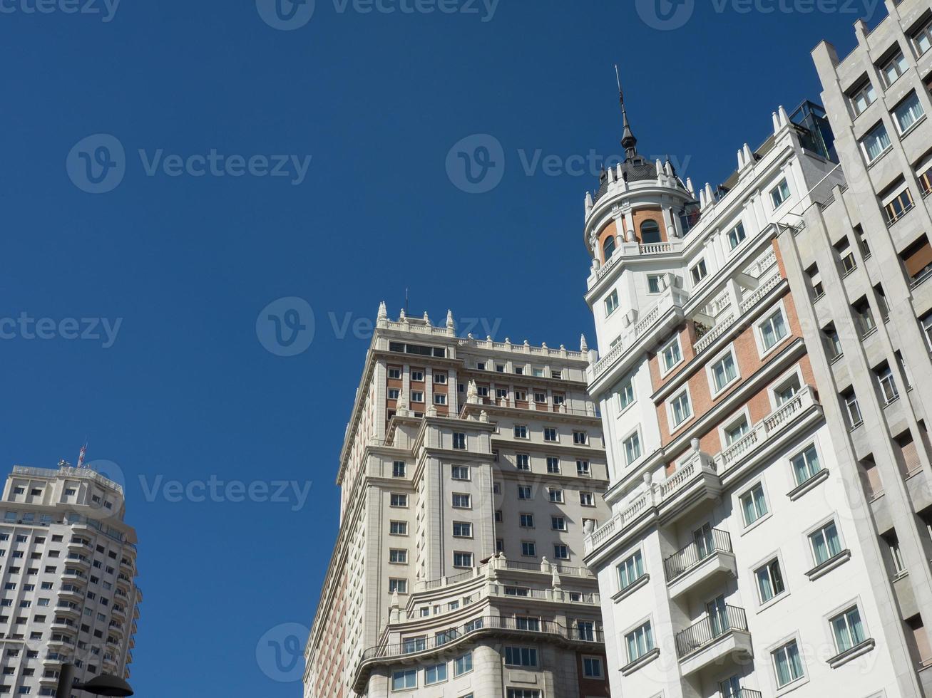 staden madrid i spanien foto