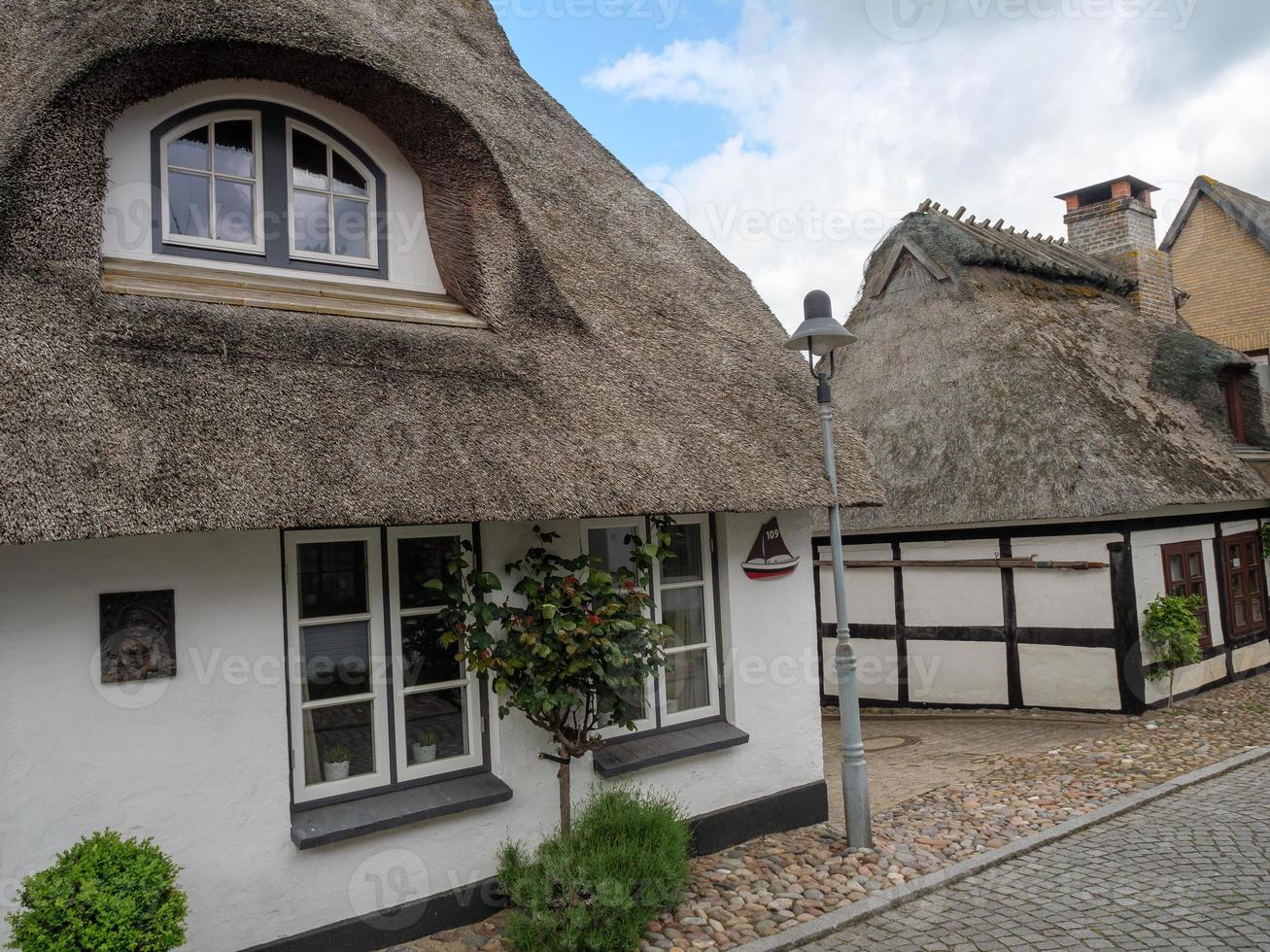 maasholm vid floden schlei i tyskland foto