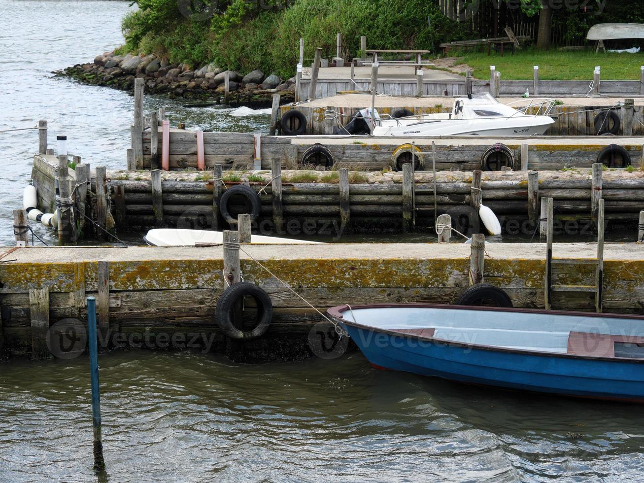 maasholm vid floden schlei i tyskland foto