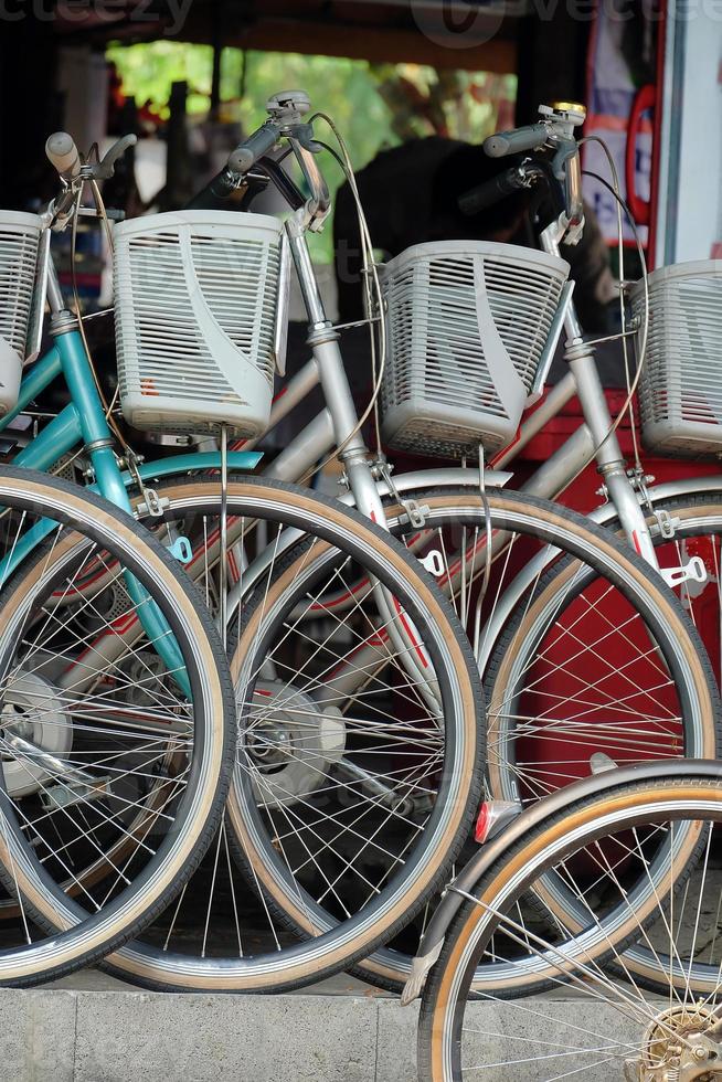 vintage stadens cykelhjul foto