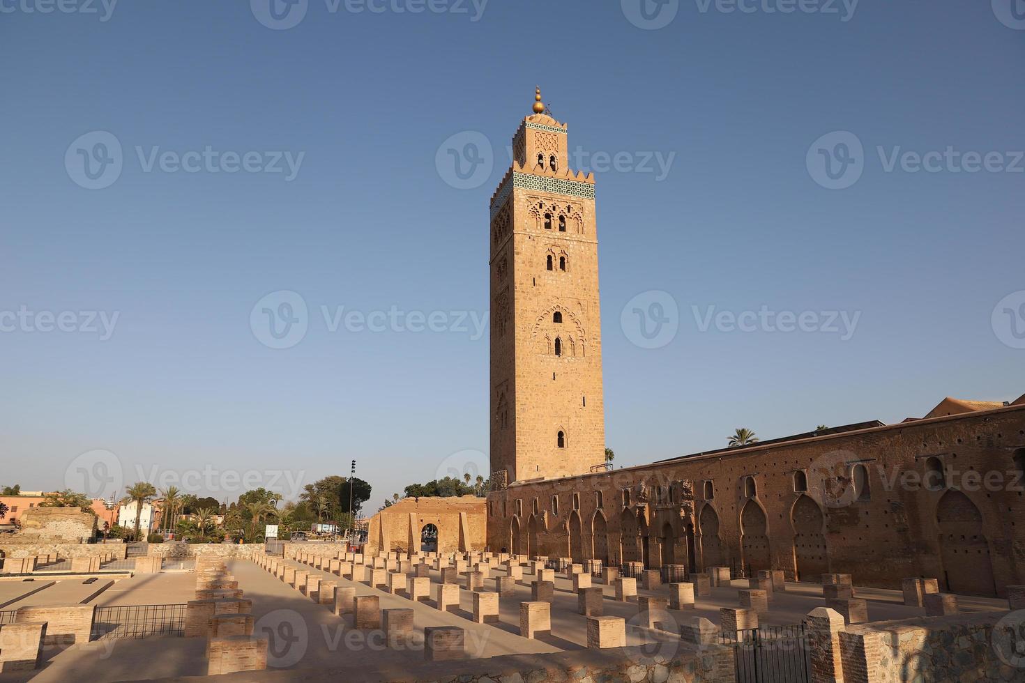 kutubiyya moskén i Marrakech, Marocko foto