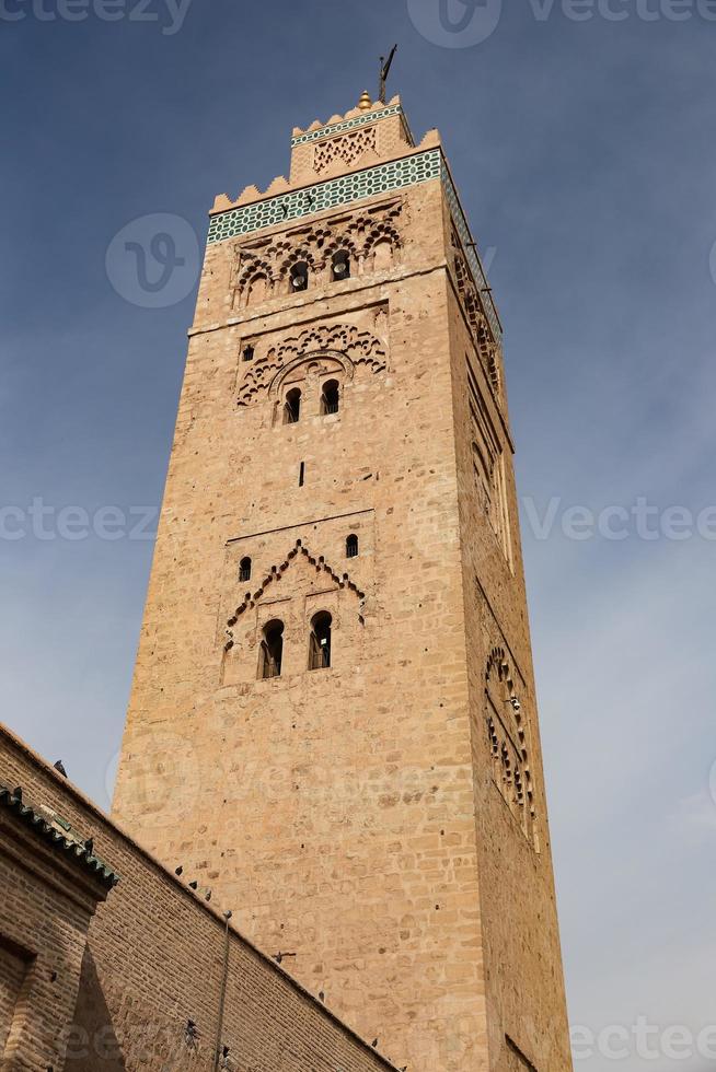 kutubiyya moskén i Marrakech, Marocko foto