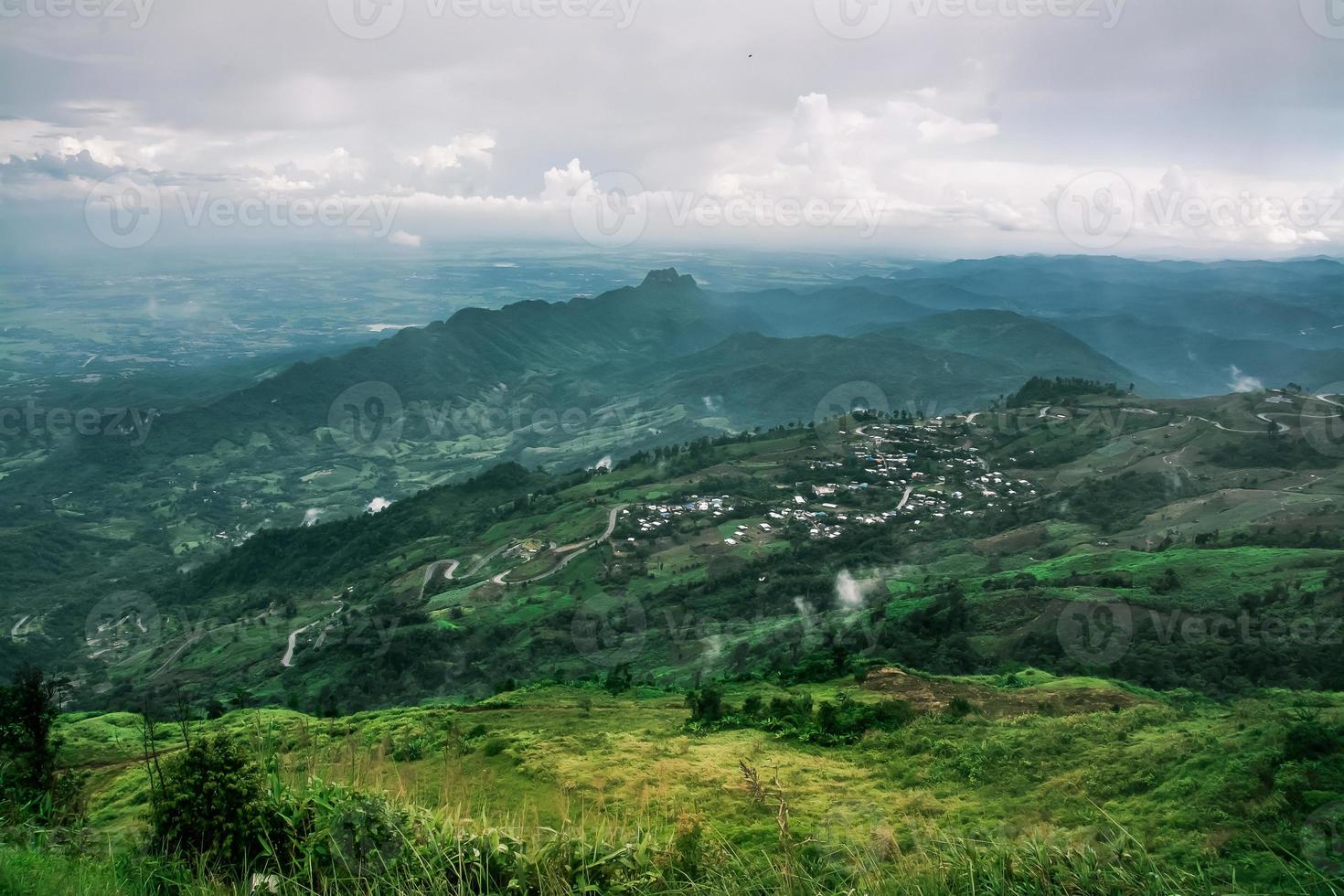 landskap av berg, i thailand foto