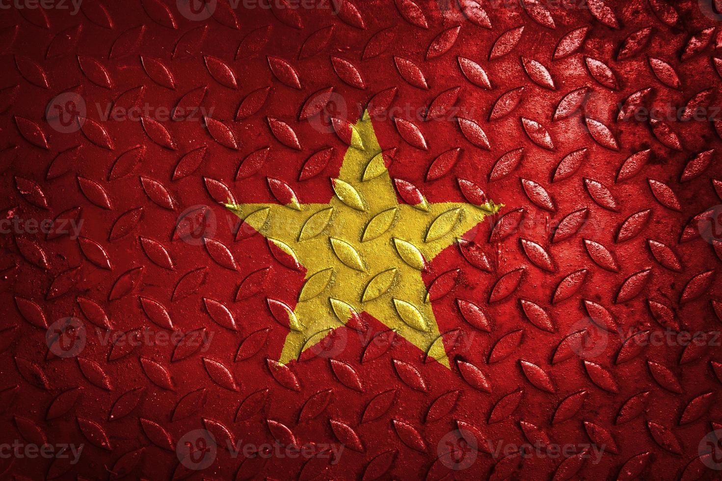 vietnamflag metall textur statistik foto