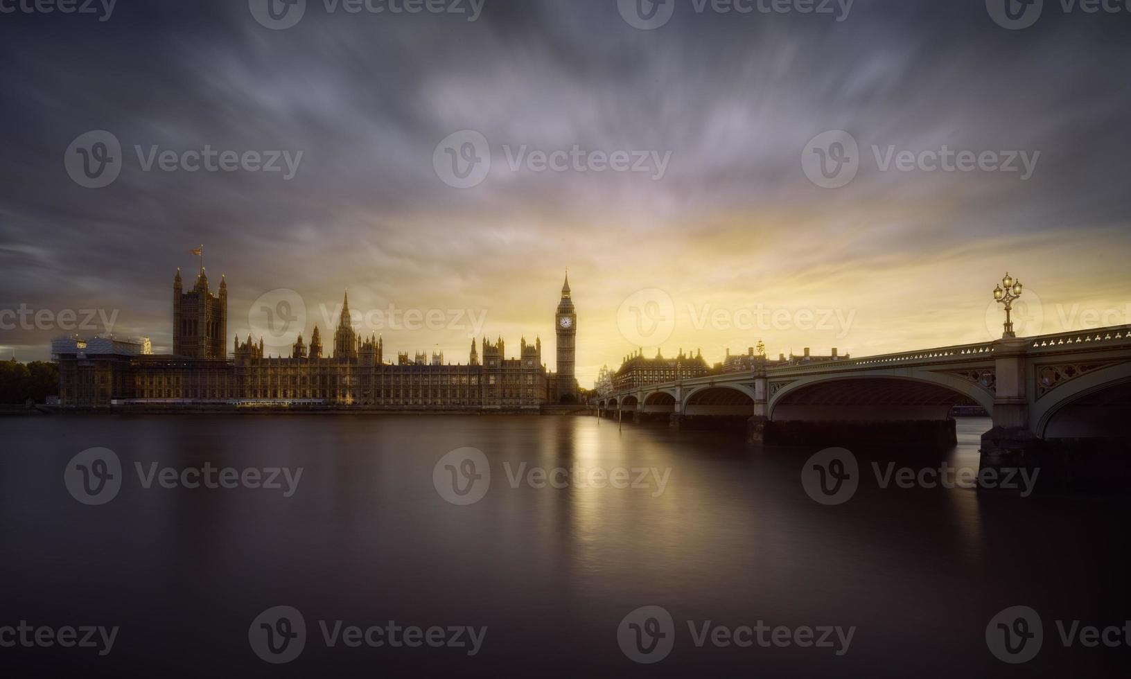 London solnedgång foto