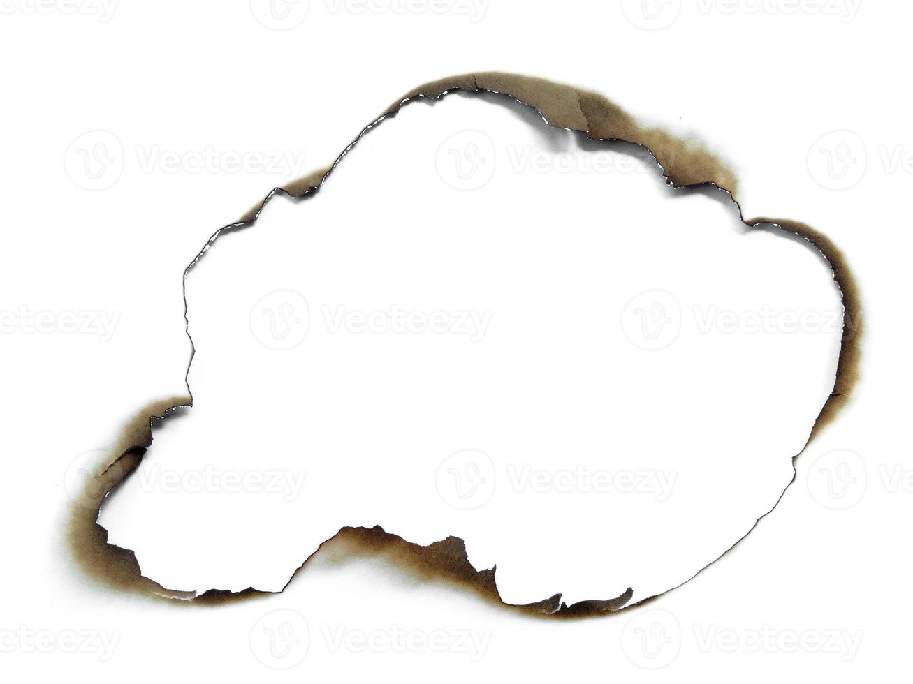 papper brinner på vit bakgrund foto