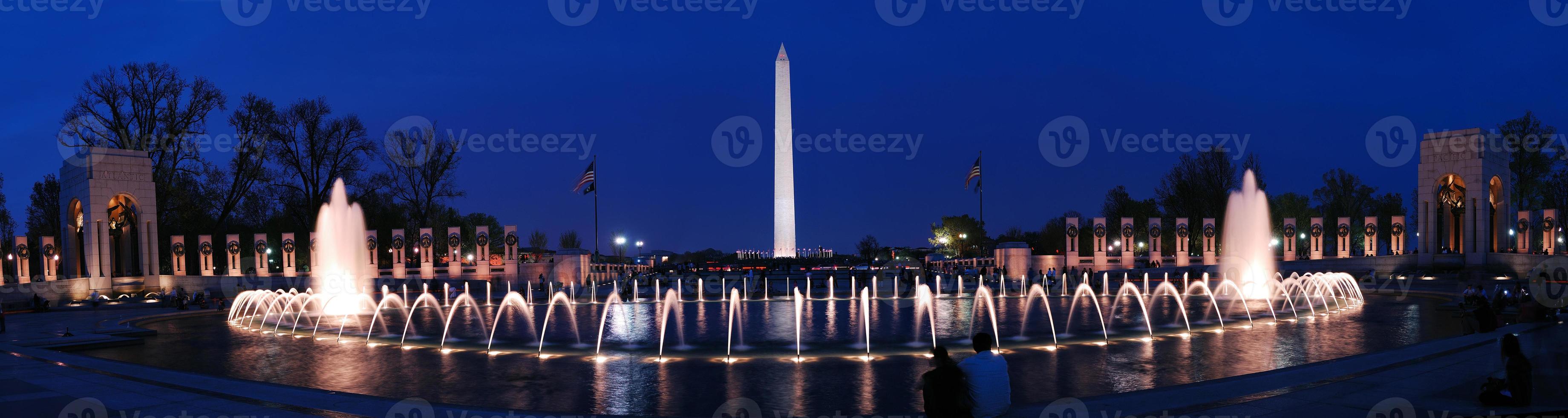 washington monument panorama, washington dc. foto