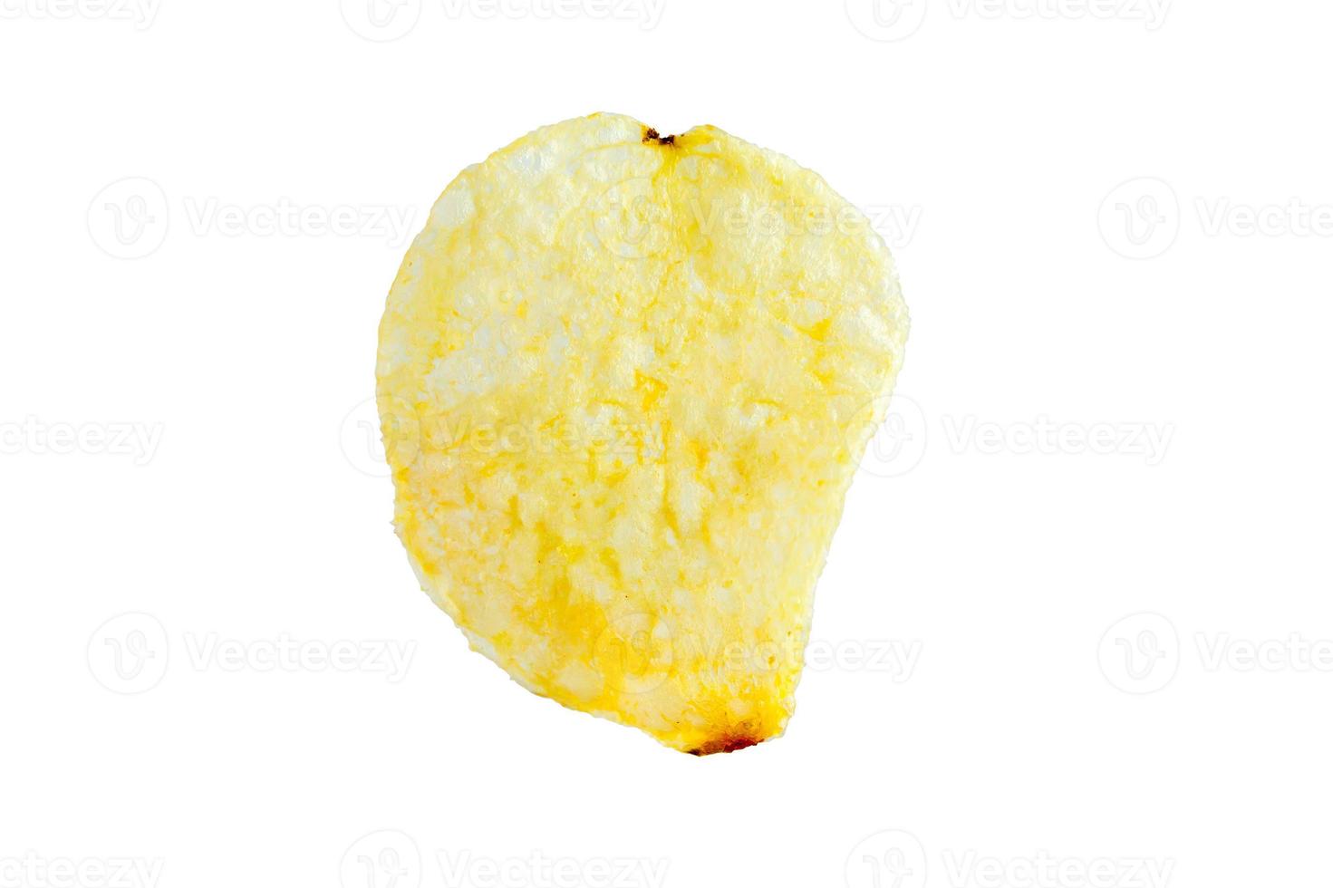 potatischips isolerad på vit bakgrund foto
