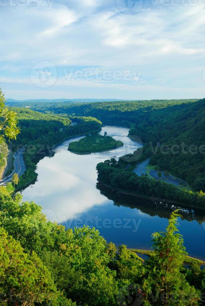 utsikt över bergstoppen foto