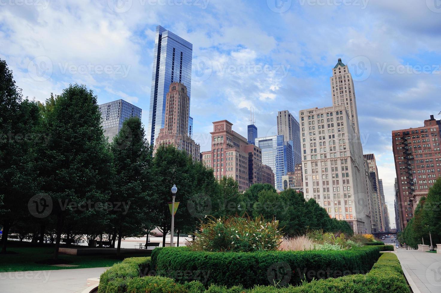 chicago city i centrum foto