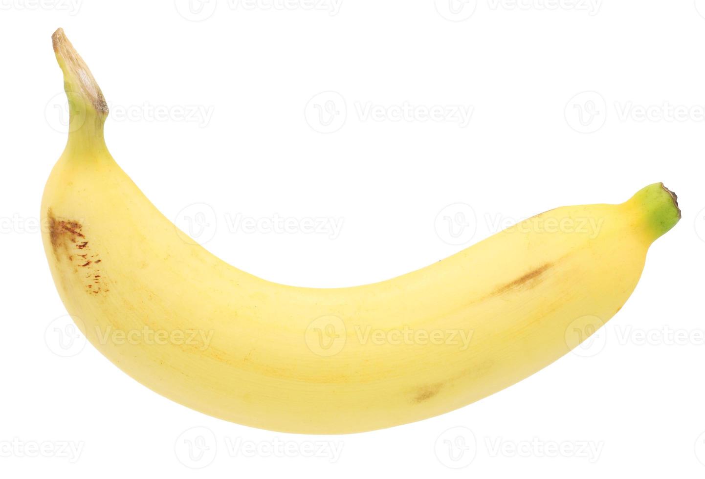 mogen banan frukt isolerad på vit bakgrund foto