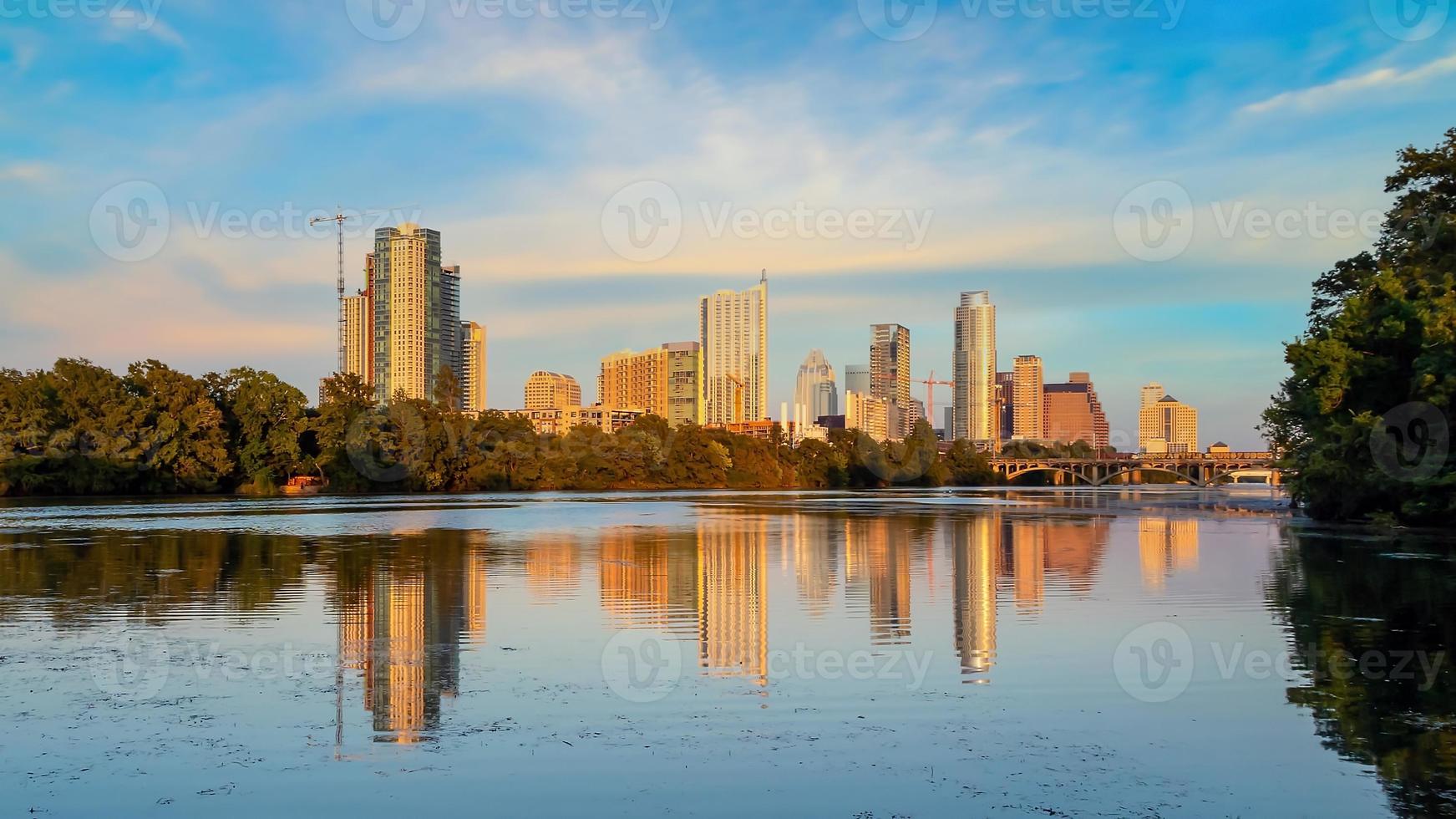 austin city downtown skyline stadsbild av texas usa foto