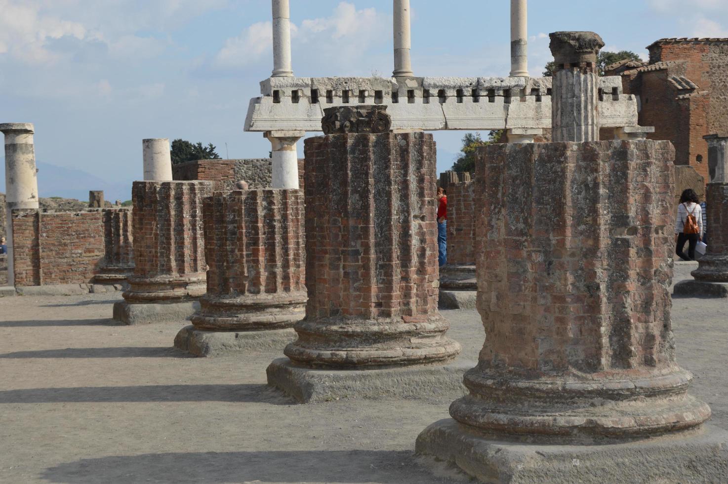 ruinerna av Pompeii, Italien foto