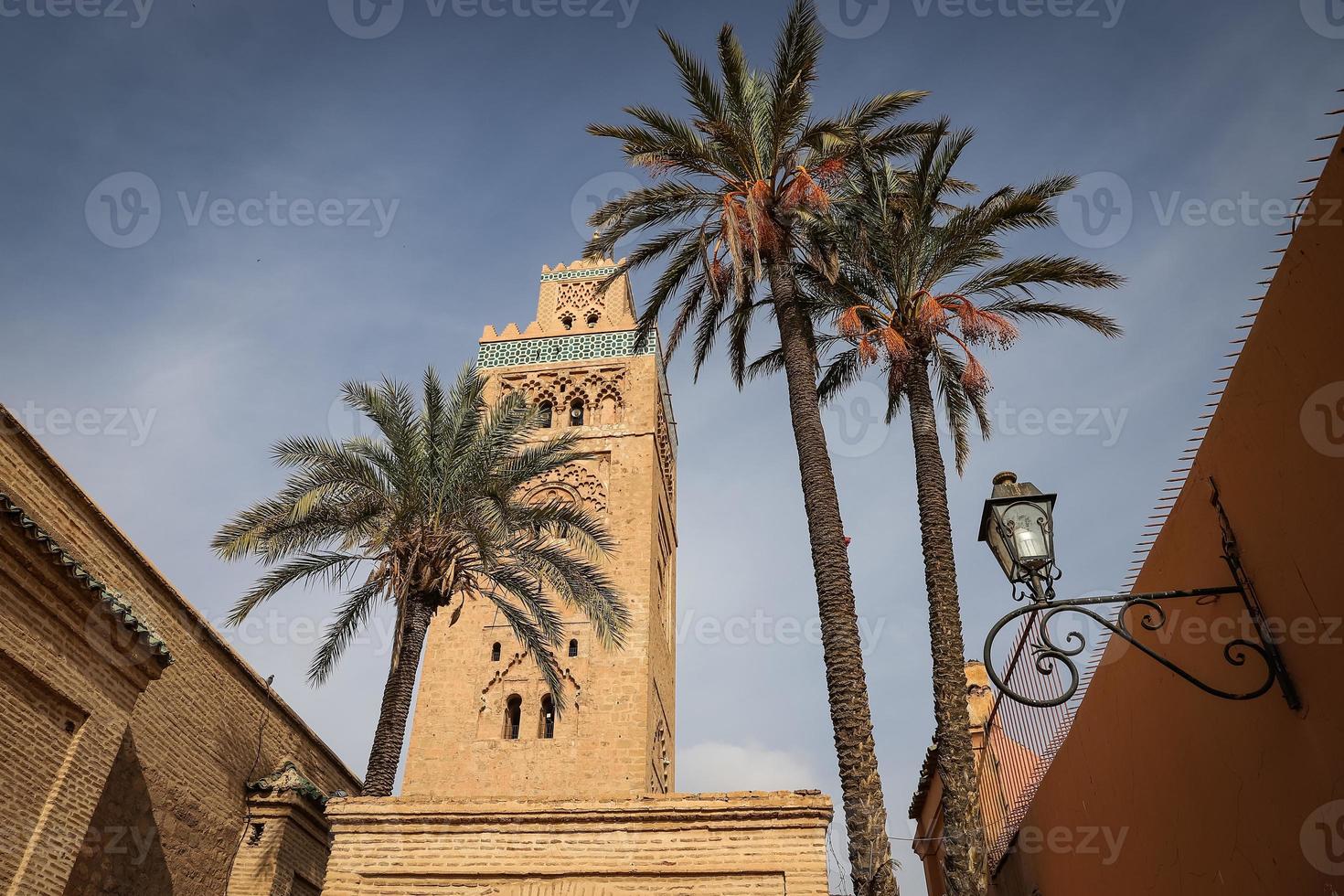 kutubiyya moskén i Marrakech, Marocko foto