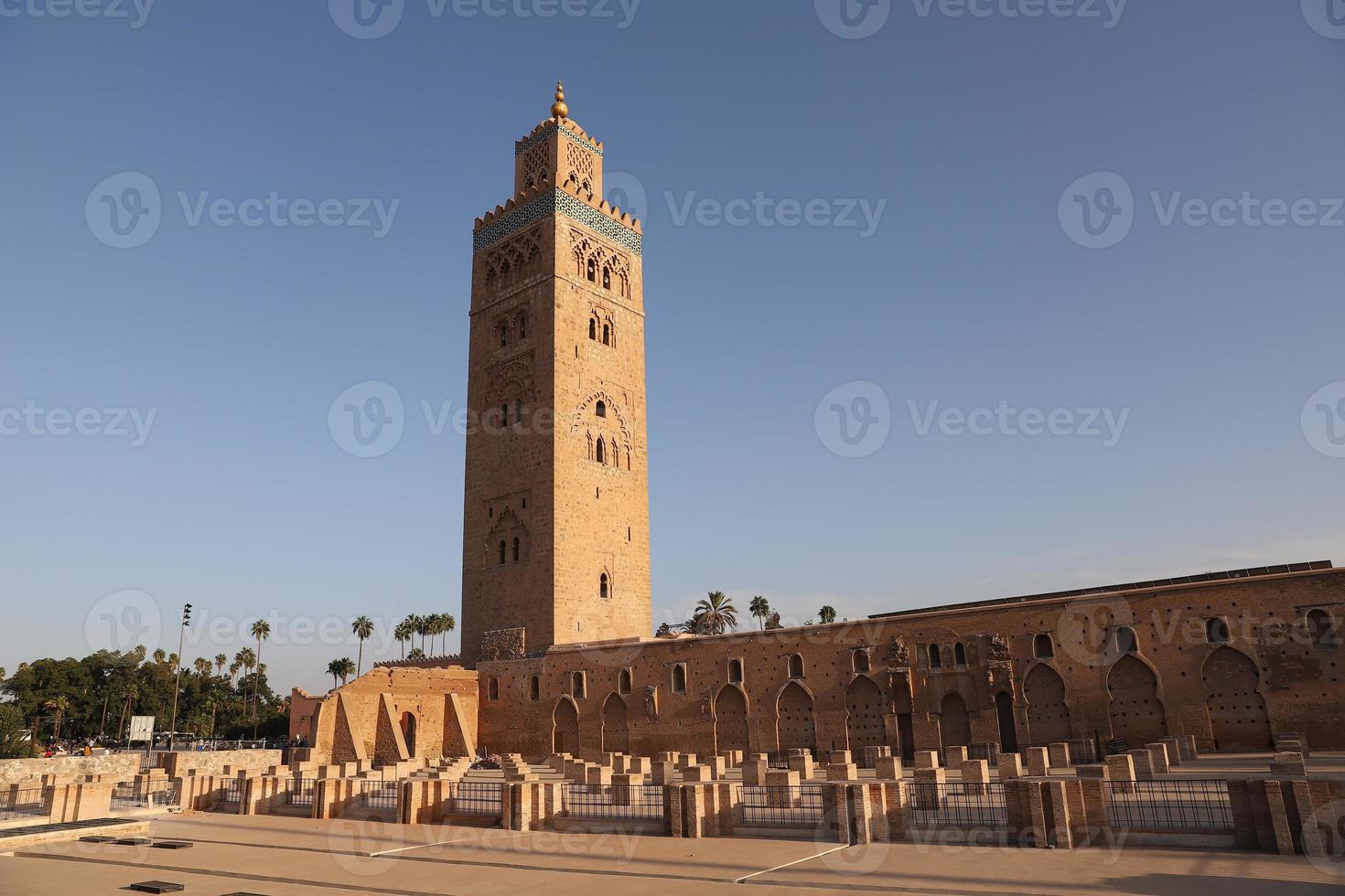 kutubiyya moskén i Marrakech, Marocko foto