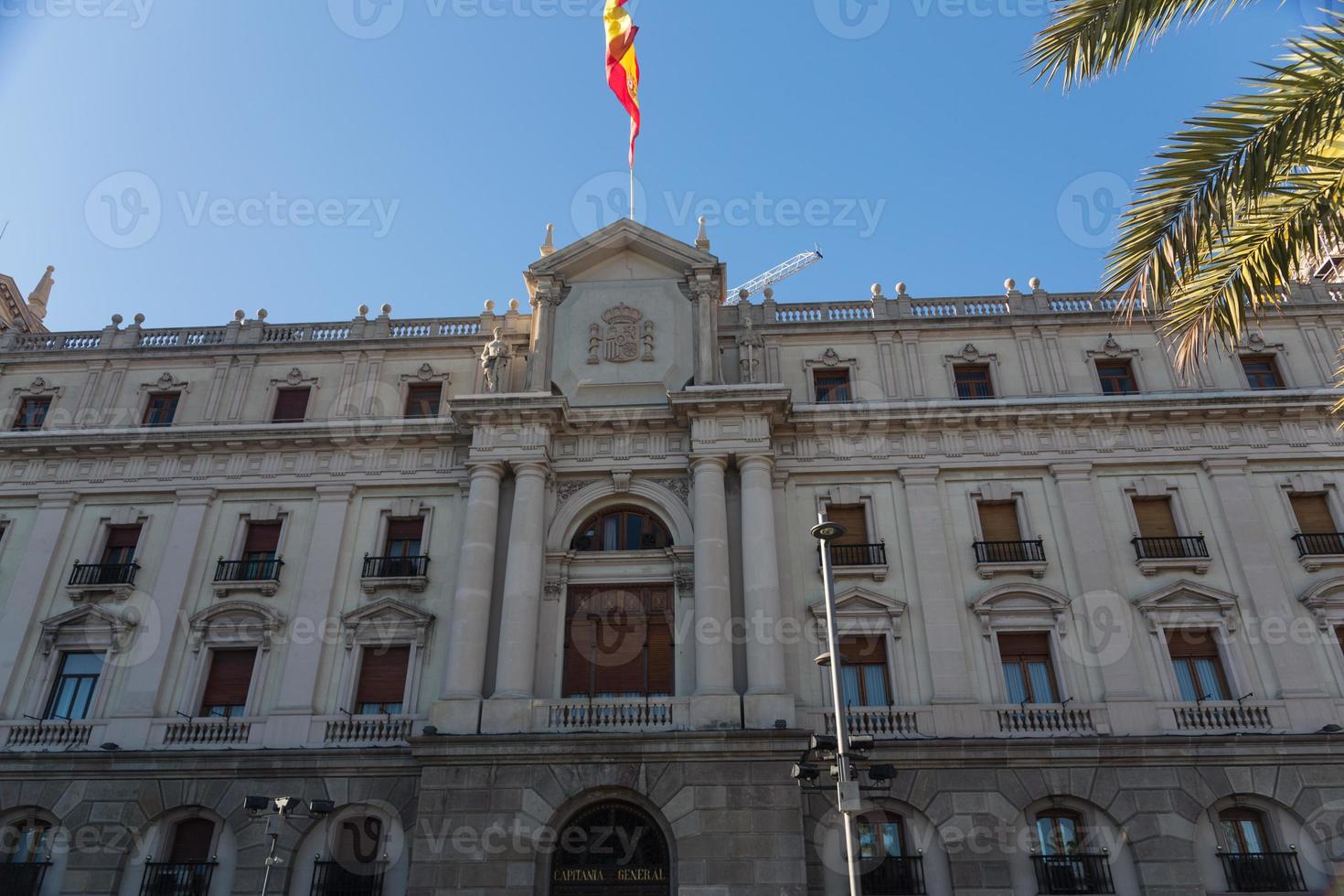 byggnaders fasader av stort arkitektoniskt intresse i staden barcelona - spanien foto