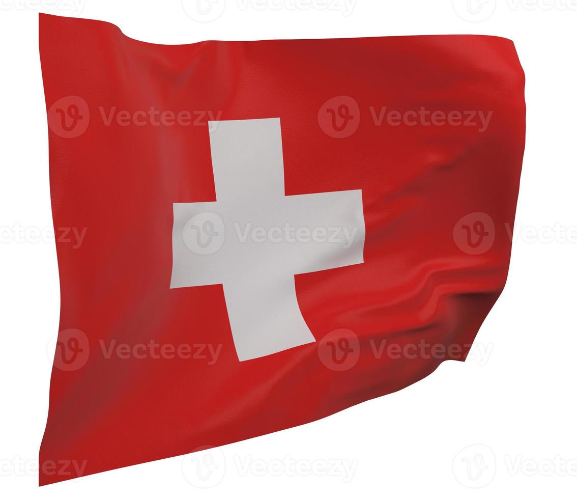 schweiz flagga isolerade foto