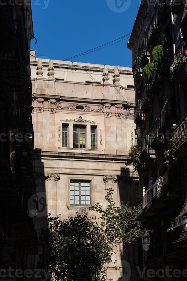 byggnaders fasader av stort arkitektoniskt intresse i staden barcelona - spanien foto