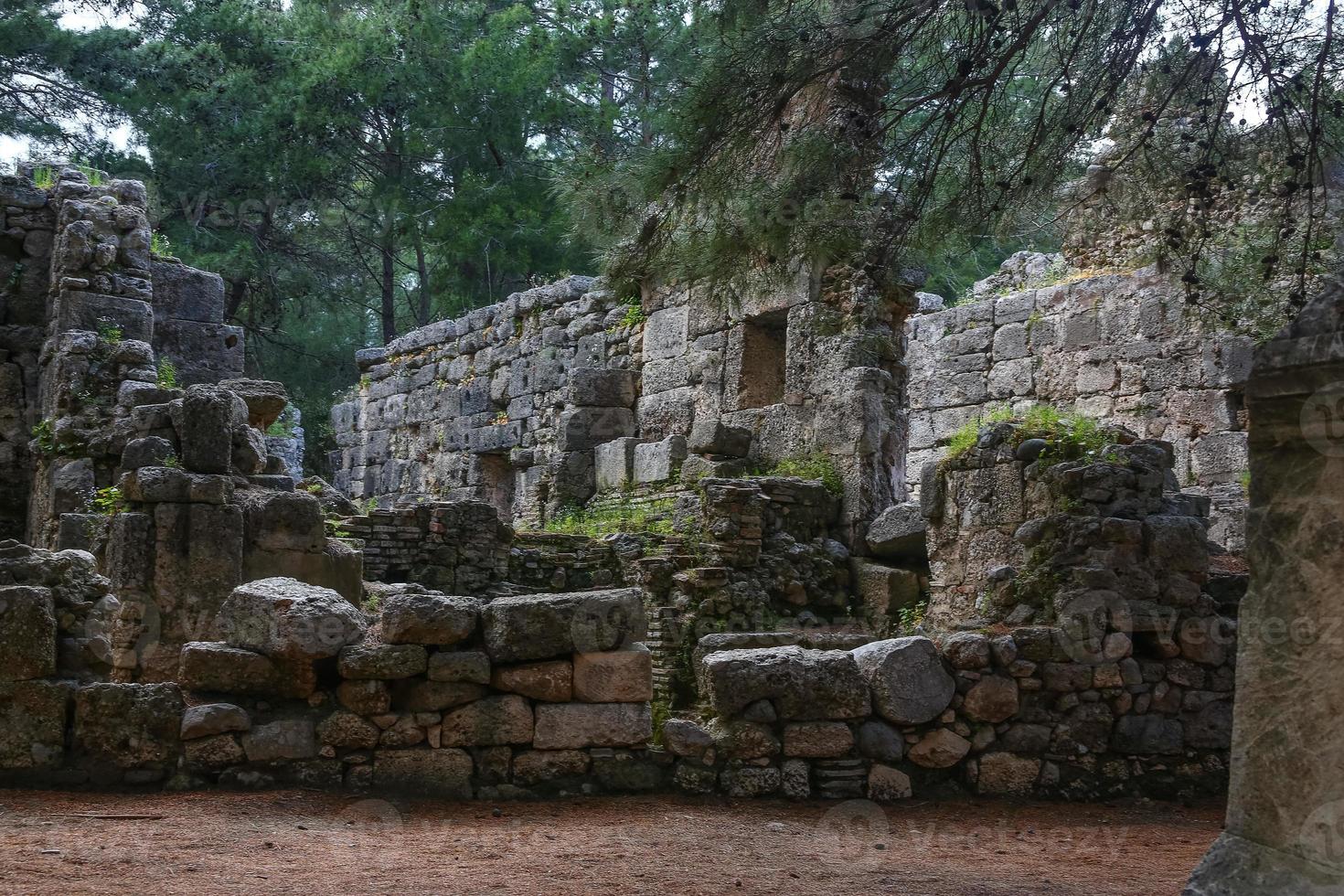 phaselis ruiner i Turkiet foto