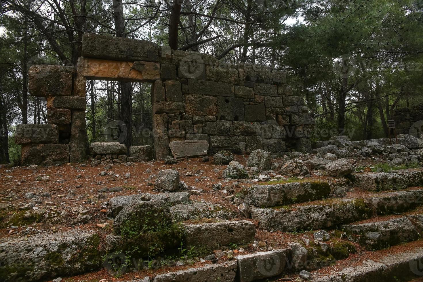 phaselis ruiner i Turkiet foto