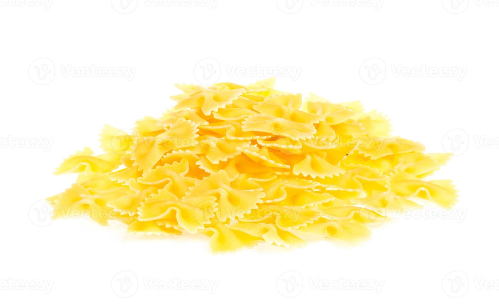 farfalle pasta, isolerade foto