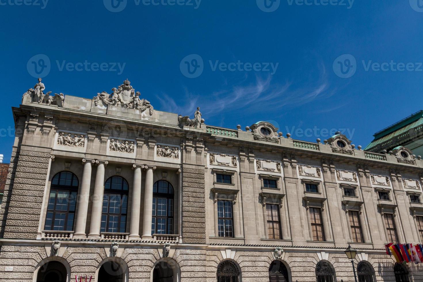 heldenplatz i hofburgkomplexet, Wien, Österrike foto