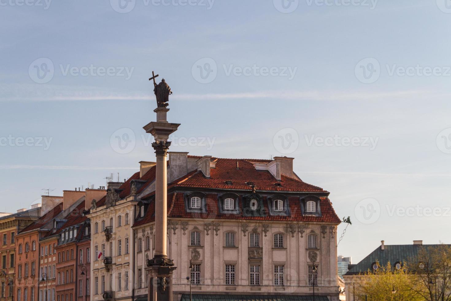 centrum av Warszawa, Polen foto