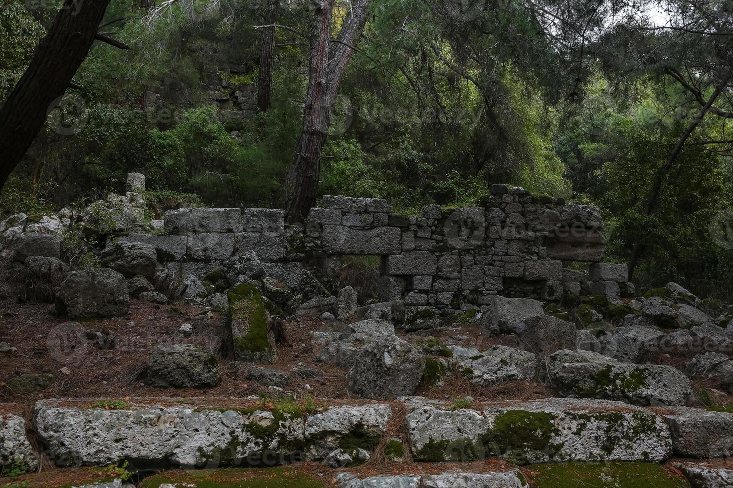 phaselis ruiner i Turkiet foto