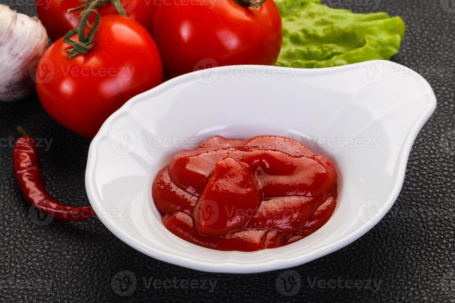 tomatketchupsås foto