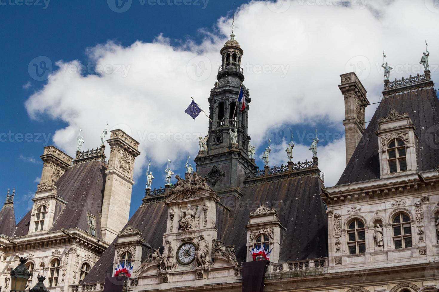 historisk byggnad i Paris Frankrike foto