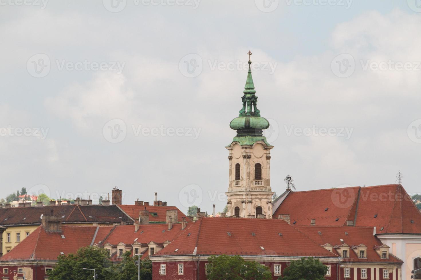 utsikt över landmärken i budapest foto