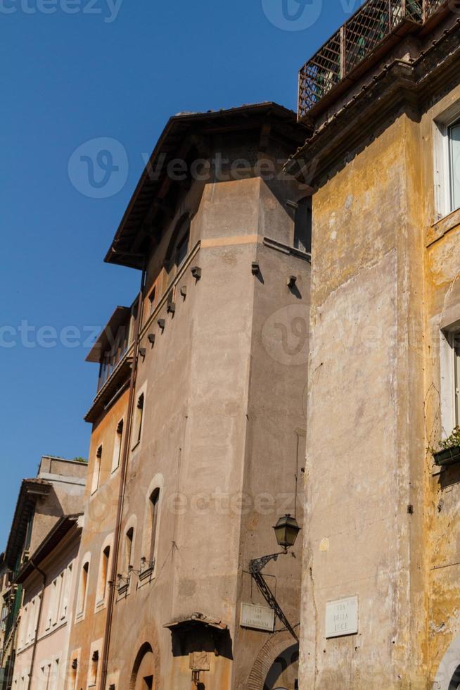 Rom, Italien. typiska arkitektoniska detaljer i den gamla staden foto