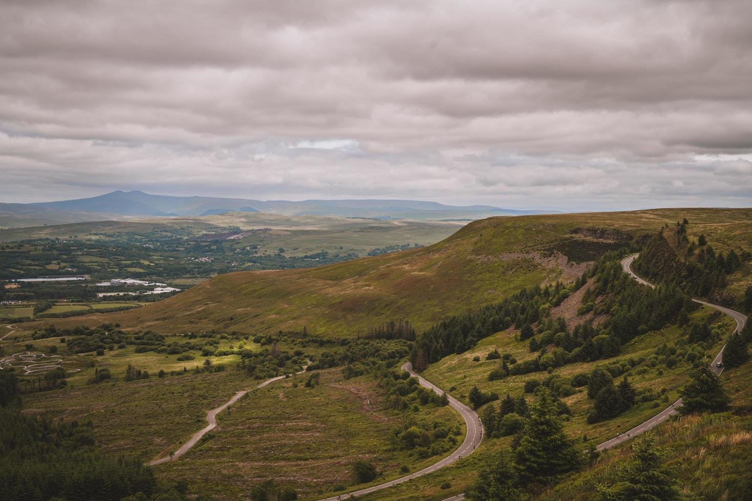 berg i nationalparken breckon beacons i wales. foto