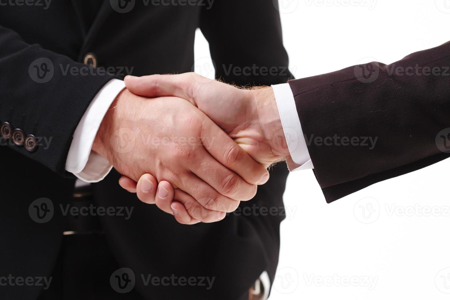 handskakning av två affärsmän foto