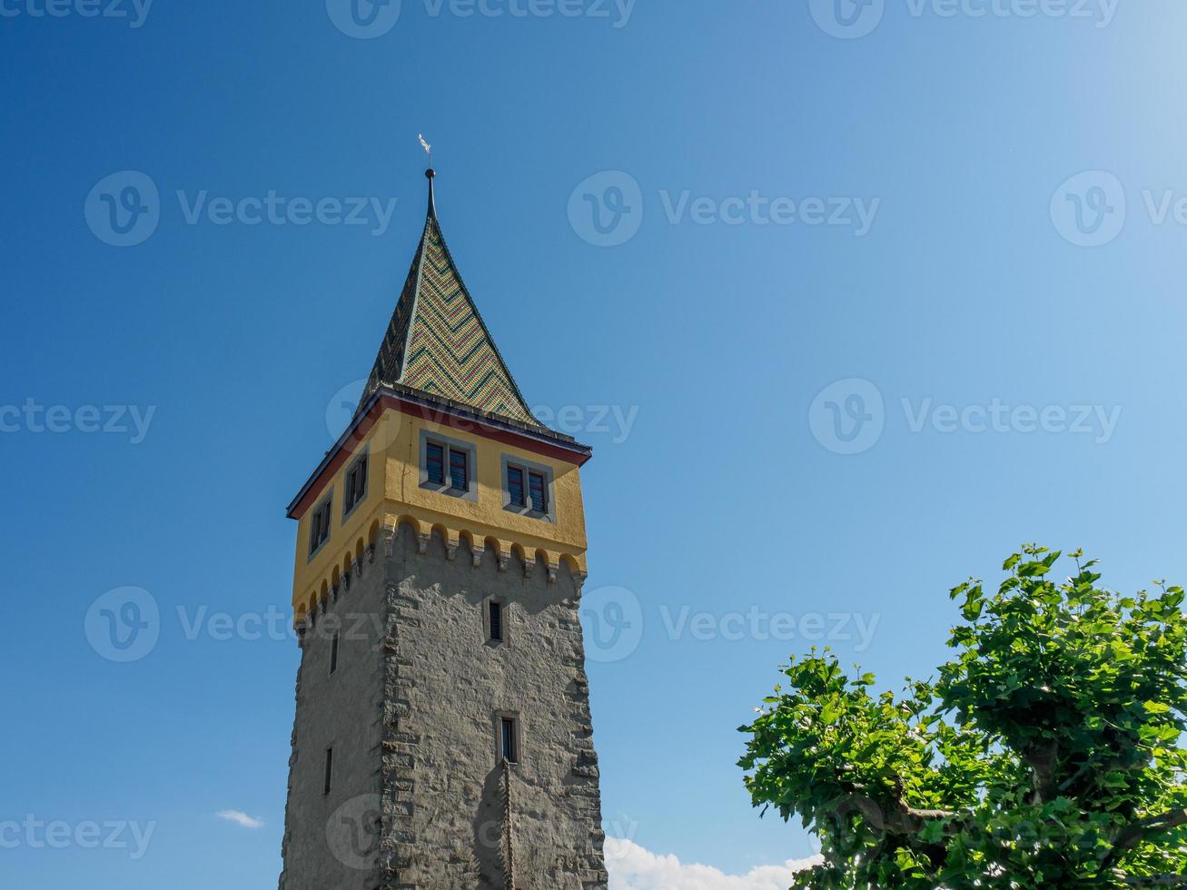 staden lindau vid Bodensjön foto