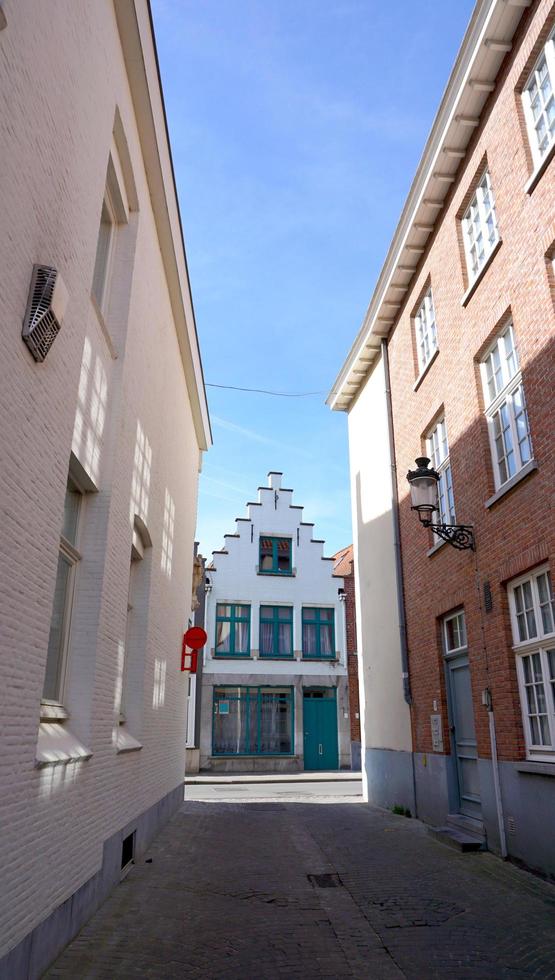 stadsbilden på Brugge gatan foto